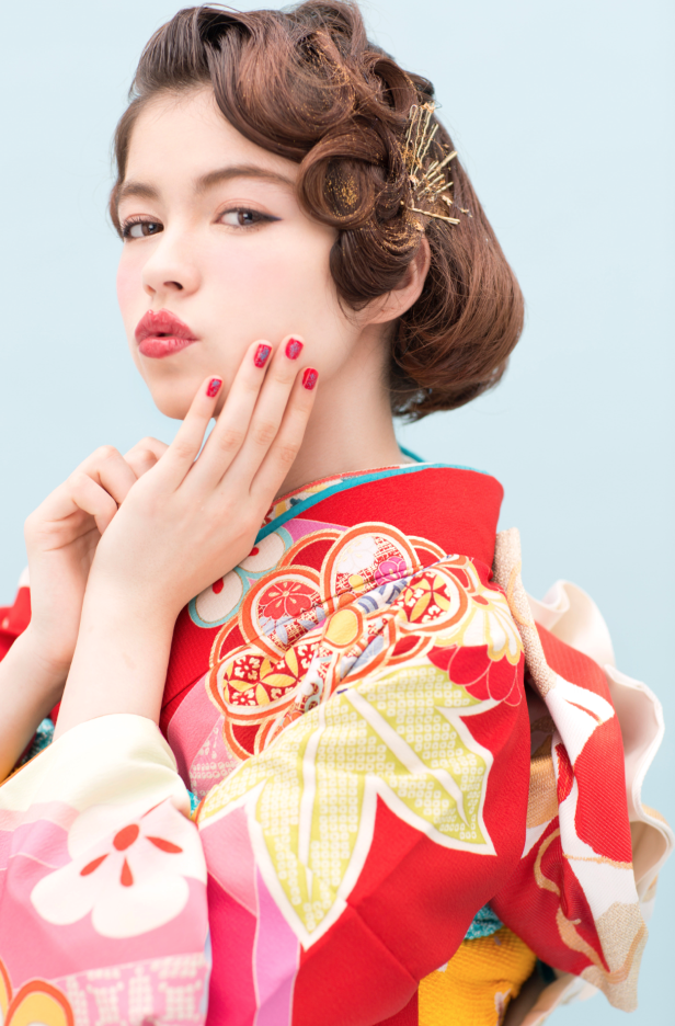 ヘアスタイル レトロ可愛いフィンガーウェーブ