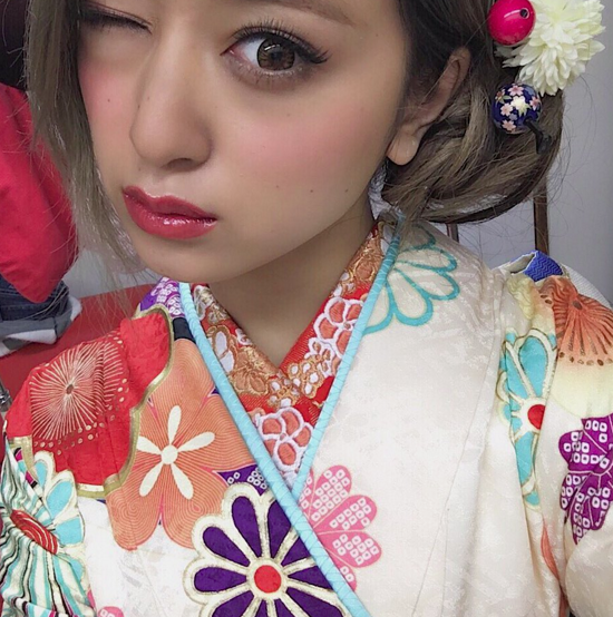 みちょぱ　振袖