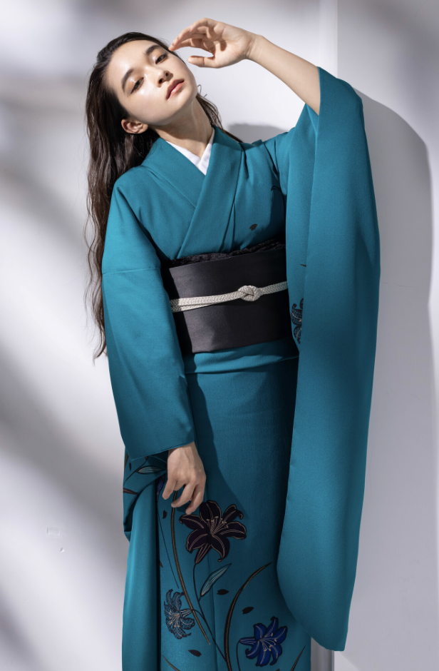 美品 総絞り モノトーン 手絞り 松梅 逸品 振袖 フルセット 替わっ 振り袖